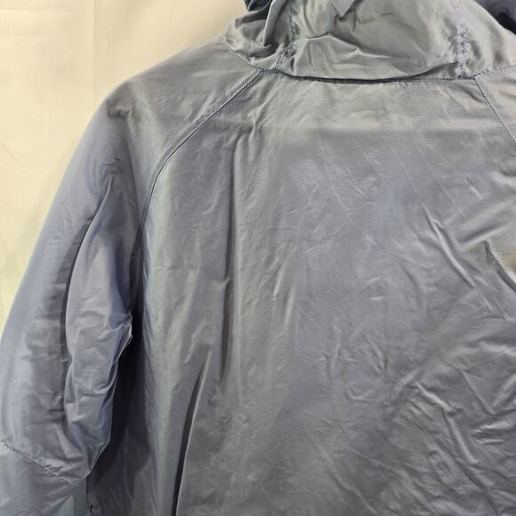 The North Face Jacket Womens Medium Blue Black Zip Running Windbreaker - Picture 8 of 10